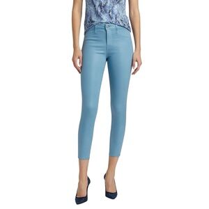 L’AGENCE Margot High Rise Skinny Jeans • Blue Mist Coated • NWT Sz 24
